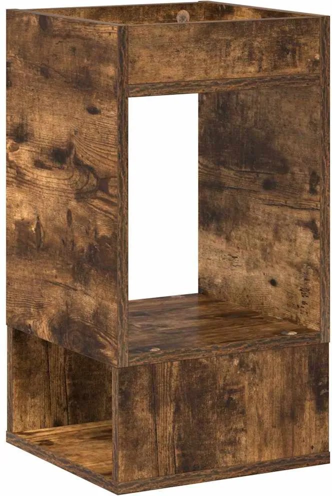 vidaXL Végasztal Füstölt tölgy 30 x 30 x 56 cm Faanyag