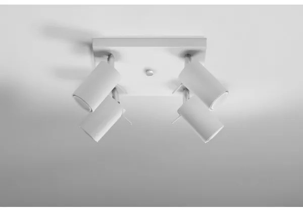Sollux SL.0090 - Spotlámpa RING 4 4xGU10/10W/230V fehér