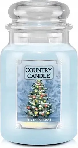Tis the Season Country Candle nagy illatgyertya két kanóccal