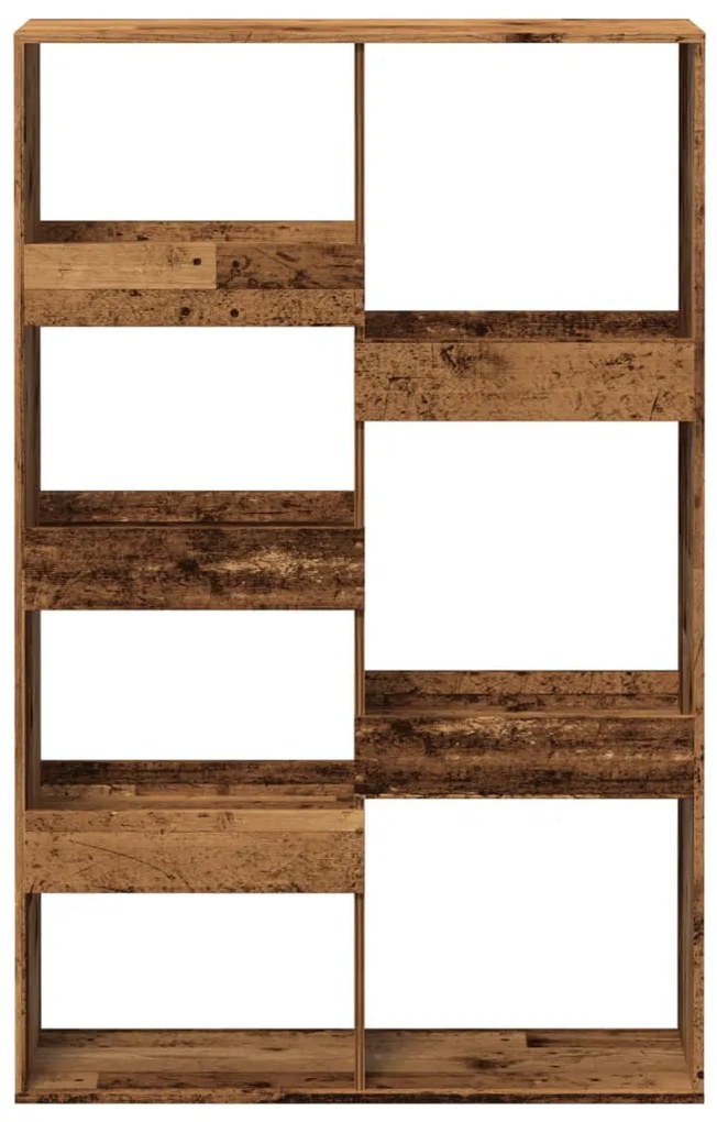 antik fa színű szerelt fa térelválasztó 100 x 33 x 155,5 cm