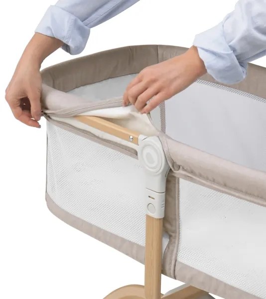 Lionelo - 3 az 1-ben utazóágy MALIN EVO bézs natúr