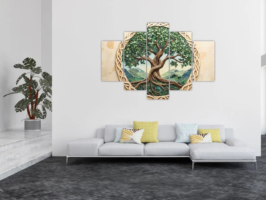 Kép – Fonott életfa (150x105 cm)