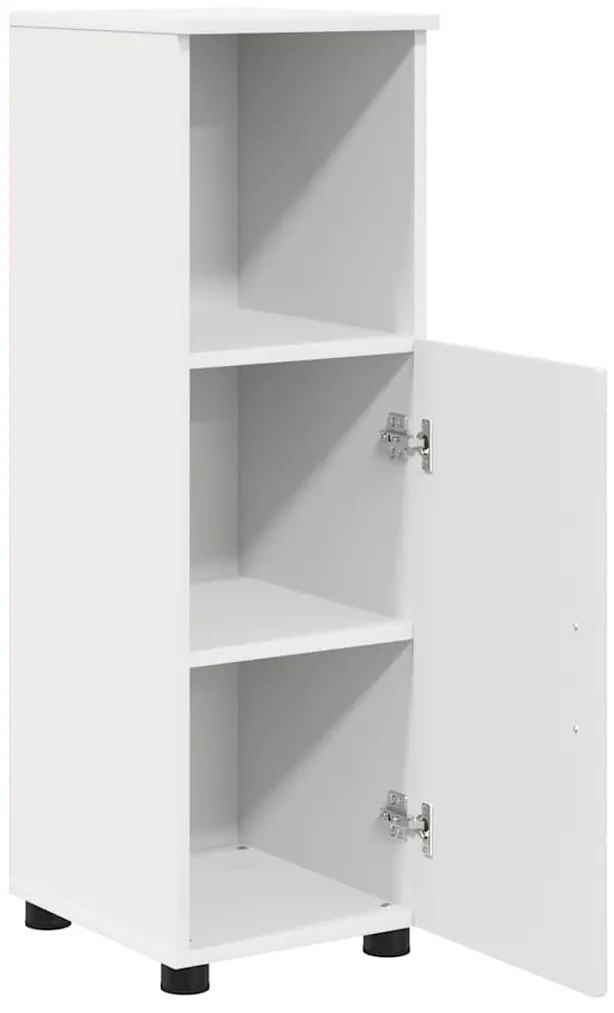 Fürdőszoba Székény polcokkal Fehér 30 x 35 x 95 cm Faanyag