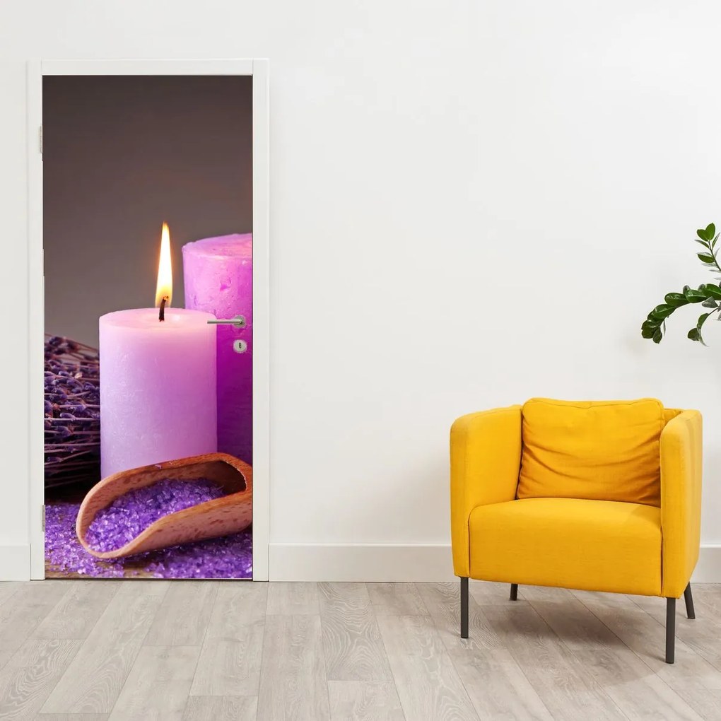 Fotótapéta ajtóra - SPA tárgyak (95x205cm)