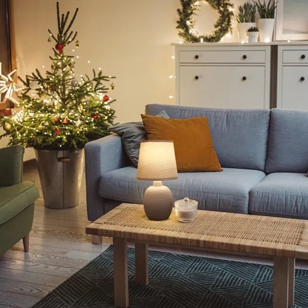 Aigostar - Asztali lámpa 1xE14/40W/230V szürke