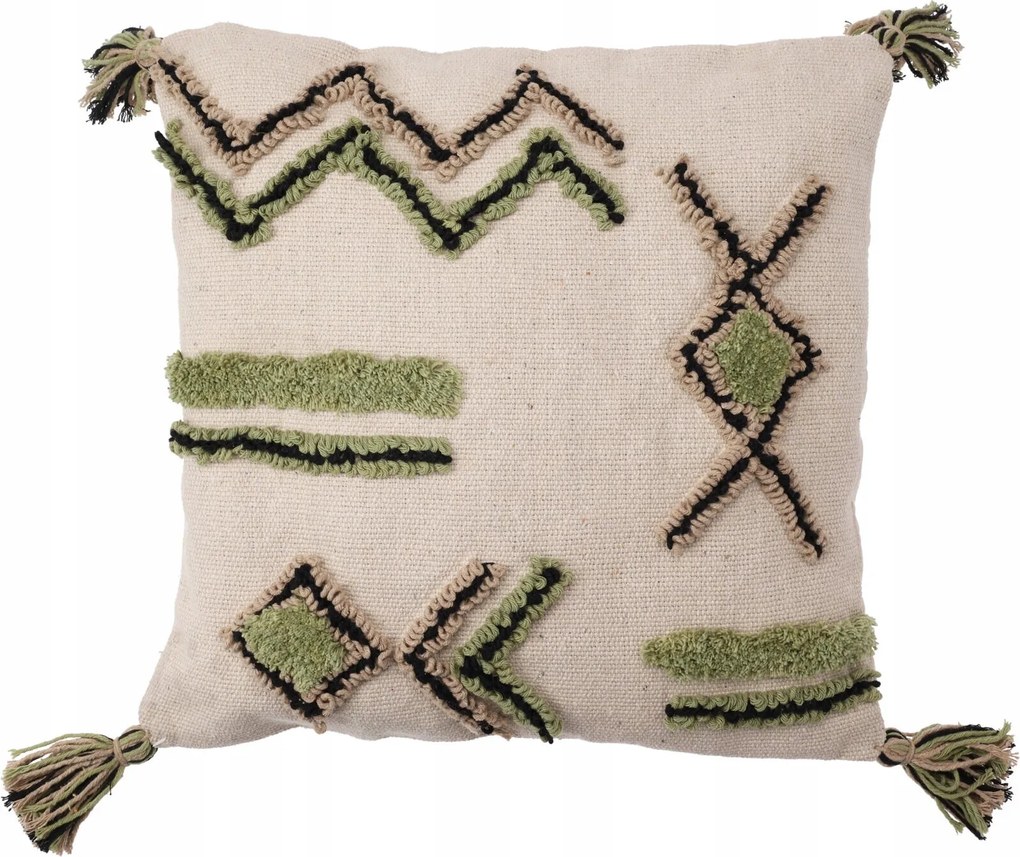 Pamut Díszpárna Nappaliba 45 x 45 cm, Gyomokkal