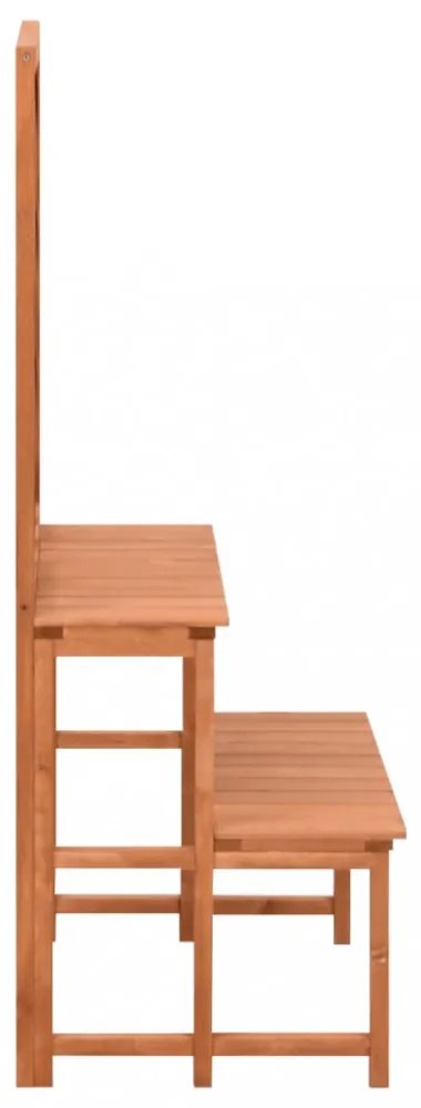 tömör fenyőfa rácsos virágtartó állvány 70 x 42 x 115 cm