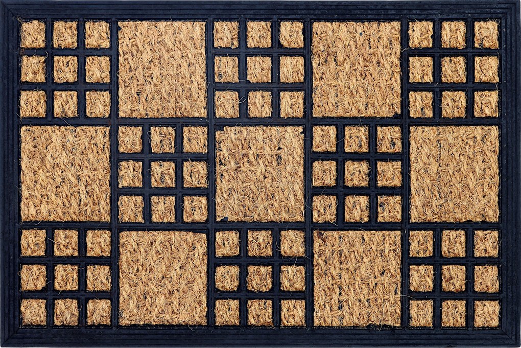 Lábtörlő Kültéri Kókusz 40X60 Cipőhöz Barna Bejárati