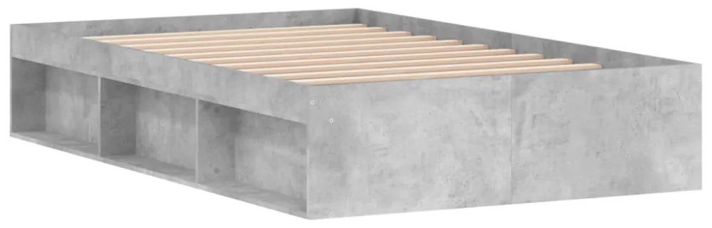 betonszürke ágykeret 120 x 200 cm