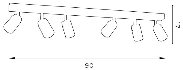 Spotlámpa RENO 6xGU10/8W/230V fehér/króm
