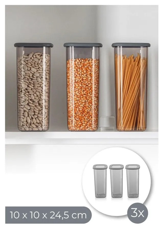 Élelmiszertartó doboz szett 3 db-os Fresco – Hermia