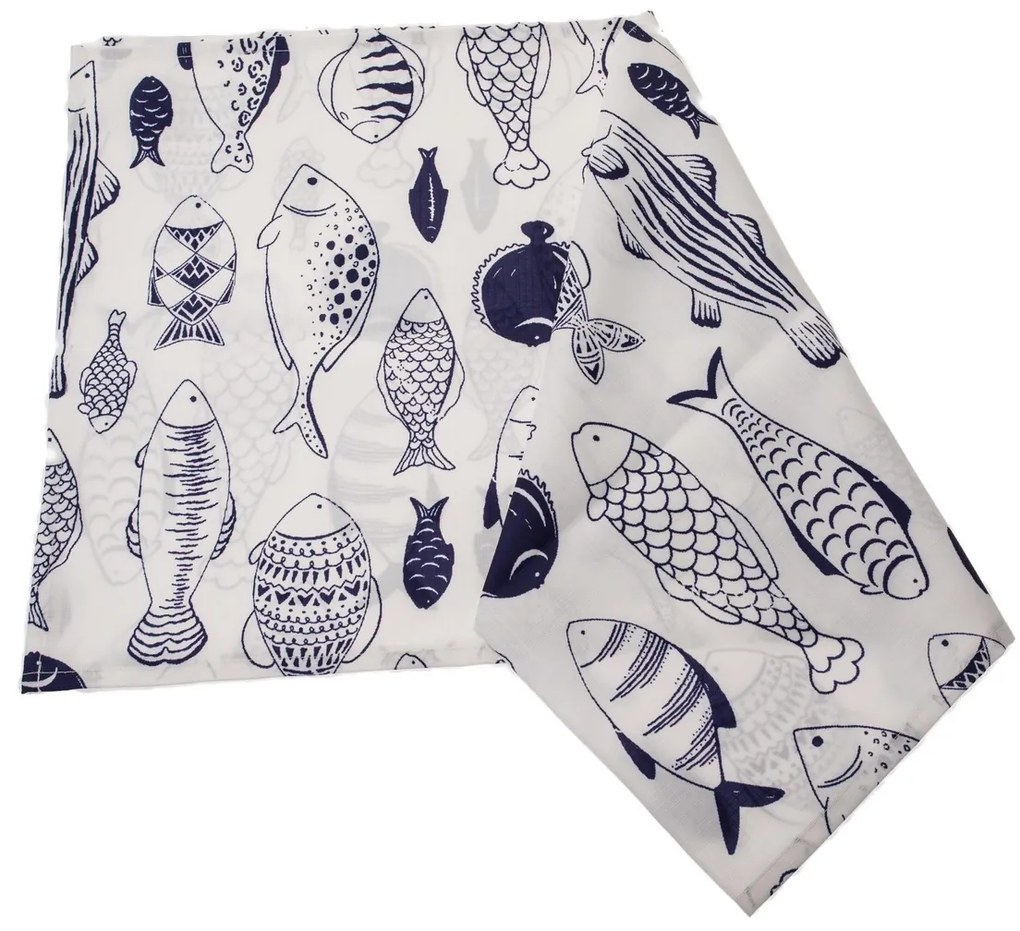 Halak vízálló asztali futó, 40 x 140 cm