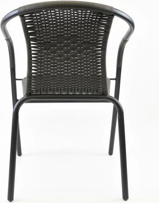 Kerti bisztró szék készlet egymásba rakható 2 db szürke