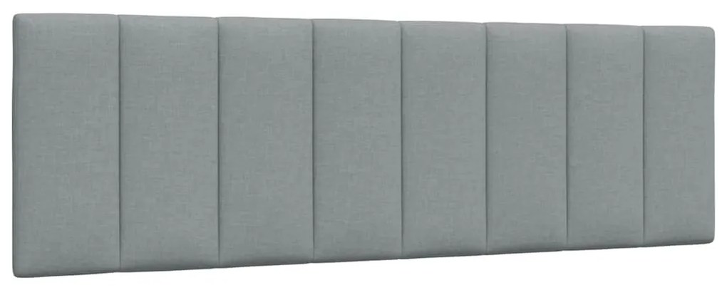 világosszürke szövet ágykeret matrac nélkül Hanko 160 x 200 cm