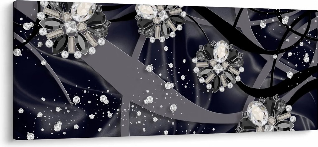 Kép - Gyémántok a térben (120x50 cm)