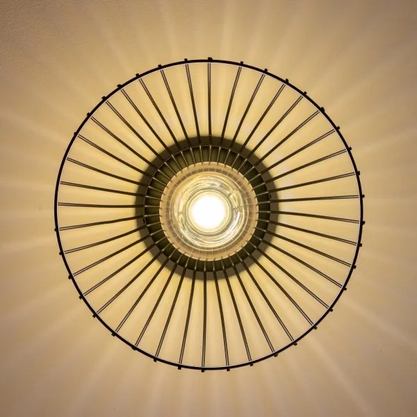 Brilagi - LED felületre szerelhető csillár CERIA WIRE 1xE27/40W/230V Ø 30 cm fekete