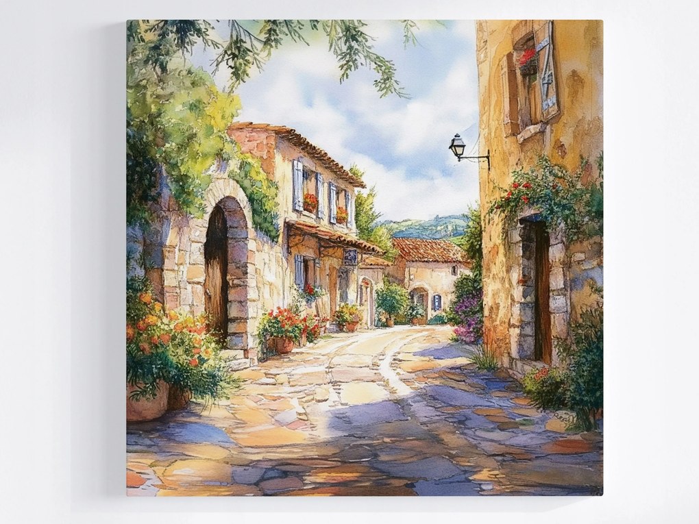 Poszter Mediterrán Város Dél Utca 40x40