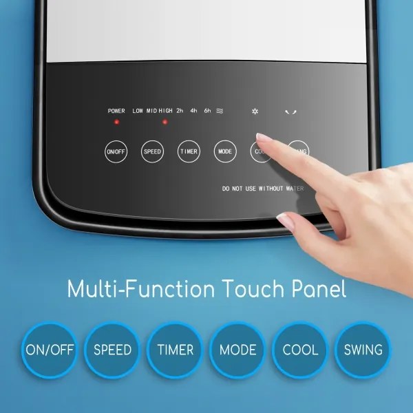 Aigostar légkondicionáló 60W/230V fehér/fekete + távirányító