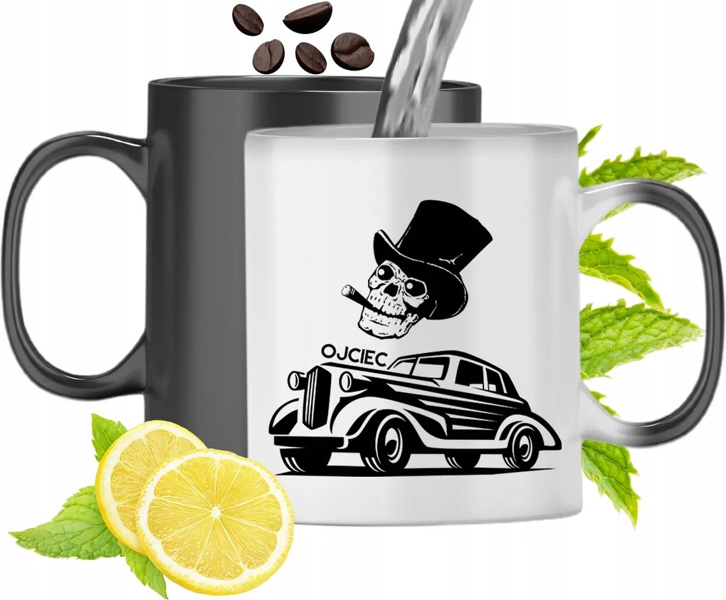 Mágikus Bögre Apukáknak Színváltós Nyomtatott Fotóval