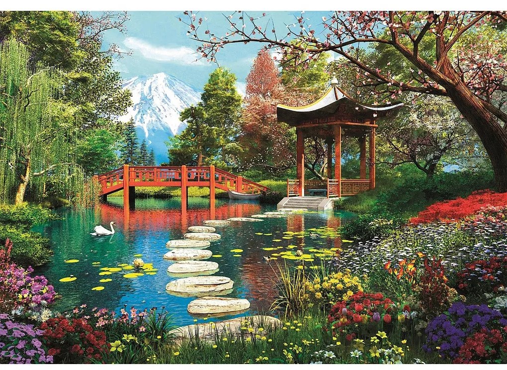 Japán Gardens of Fuji 1000 db-os Compact puzzle Clementoni