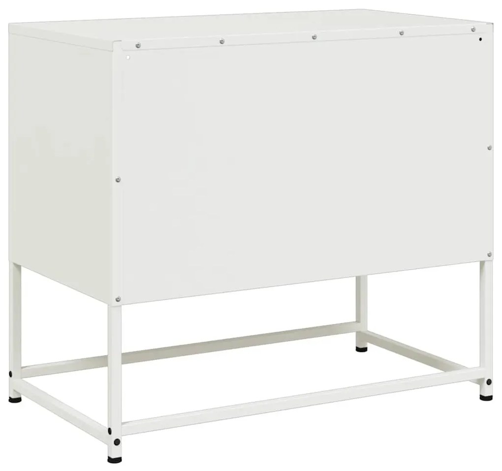 fehér acél TV-szekrény 68 x 39 x 60,5 cm