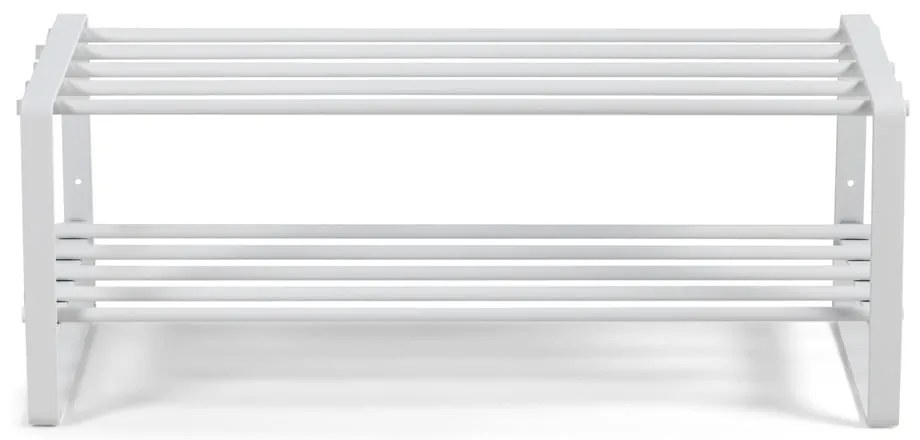 Fehér fém cipőtartó 70x29x27 cm Rex – Spinder Design