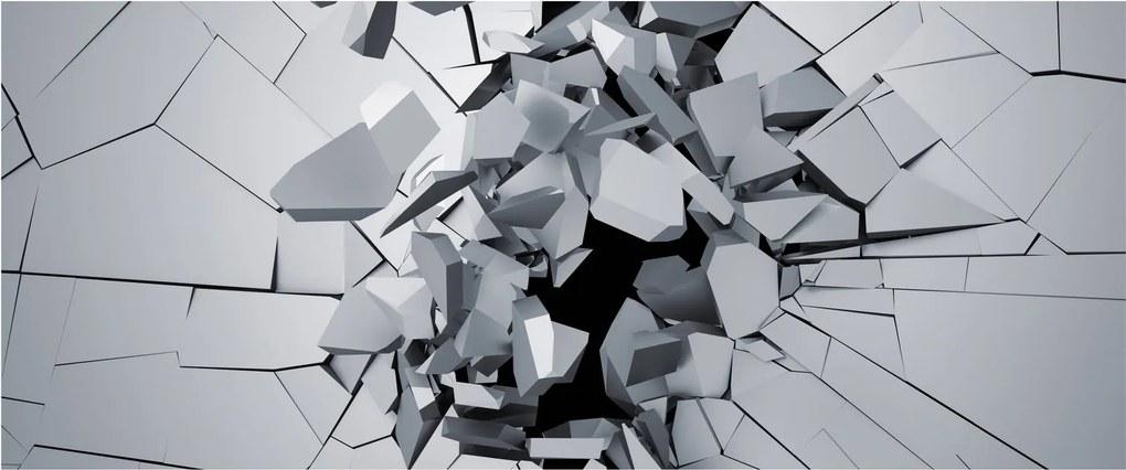 3D absztrakciós kép (120x50 cm)