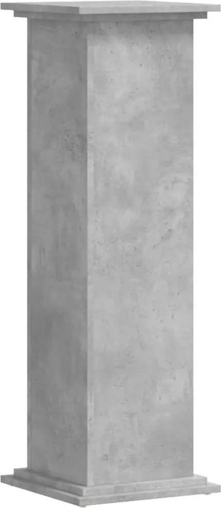 vidaXL betonszürke szerelt fa növényállvány 33 x 33 x 100 cm