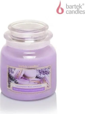 Levendulás Torta gyertya maxi üvegben macaronok 430g