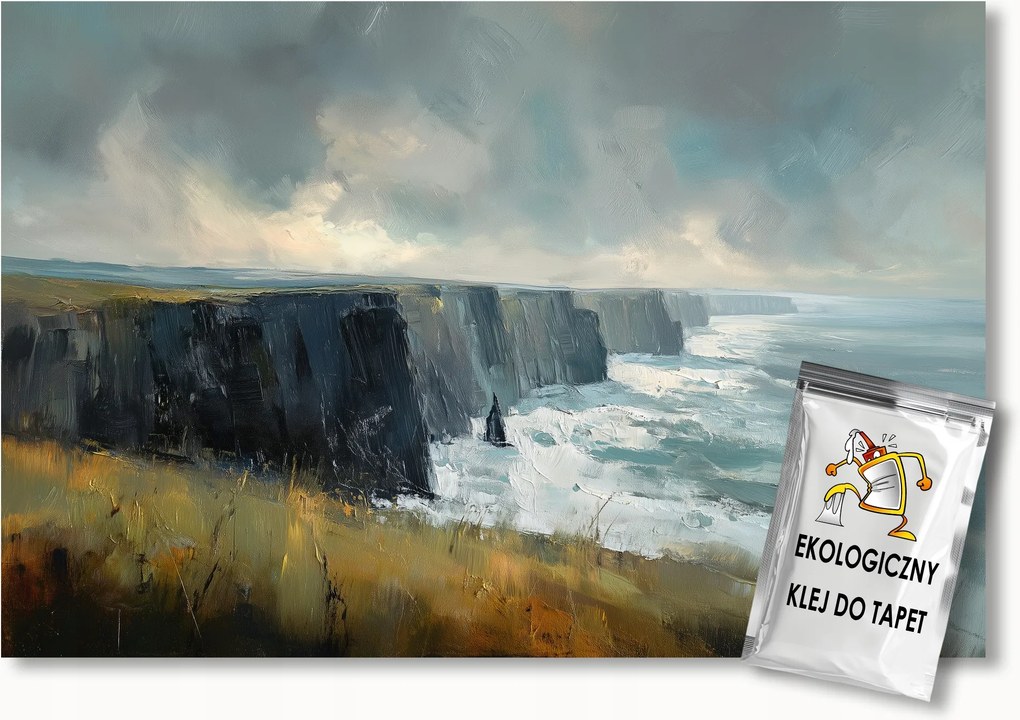 Fotótapéta Flizelina Tájkép Írország Sziklák Hullámok 100x75 ragasztó