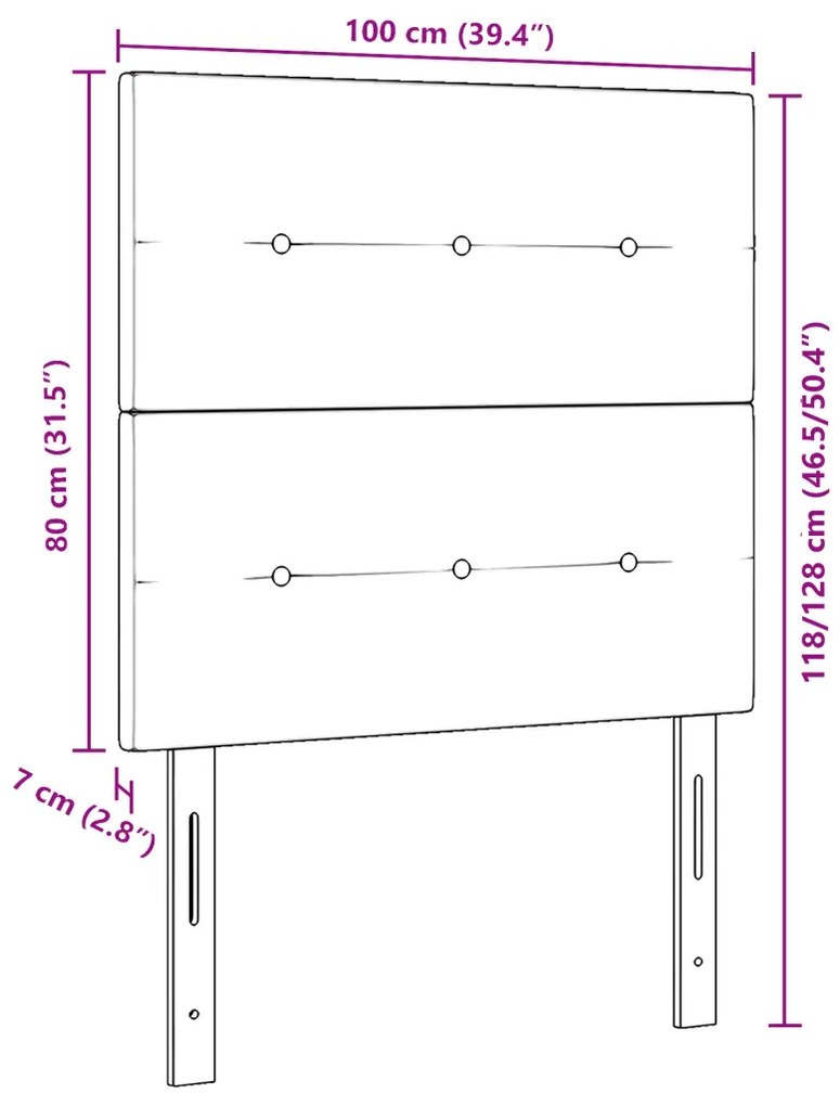 LED Fejtámla Fény Szürke 100 cm Szövet