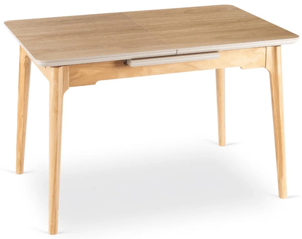 Kerámia Étkezőasztal Tölgy Színben. SAMER 120–160 cm