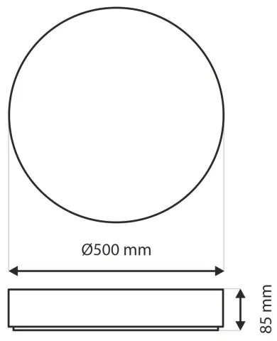 LED Dimmelhető mennyezeti lámpa EBRO LED/36W/230V 2700-6500K + távirányító