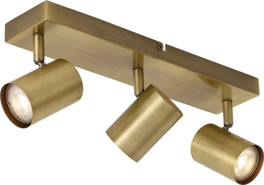 Modern mennyezeti lámpa bronz 3-lámpás állítható téglalap alakú - Jeana