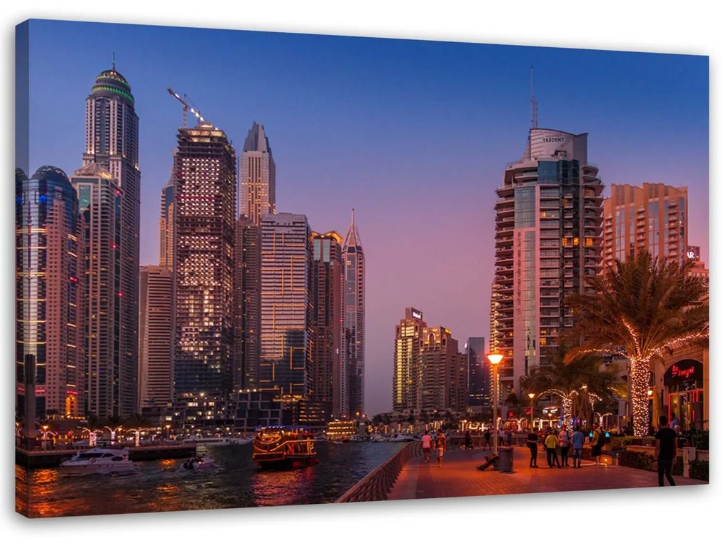 Gario Vászonkép Dubai este Méret: 100 x 70 cm