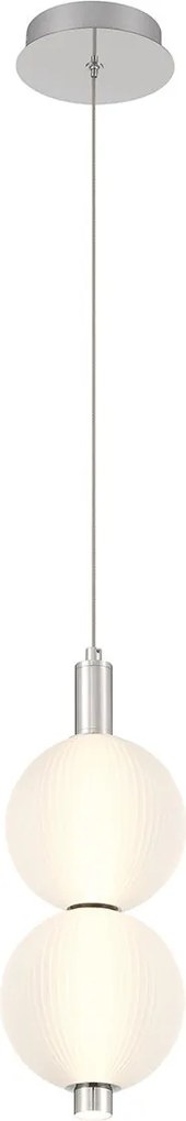 Quintiesse modern függeszték palmas fehér polírozott nikkel elsqn-palmas-2mp-pn