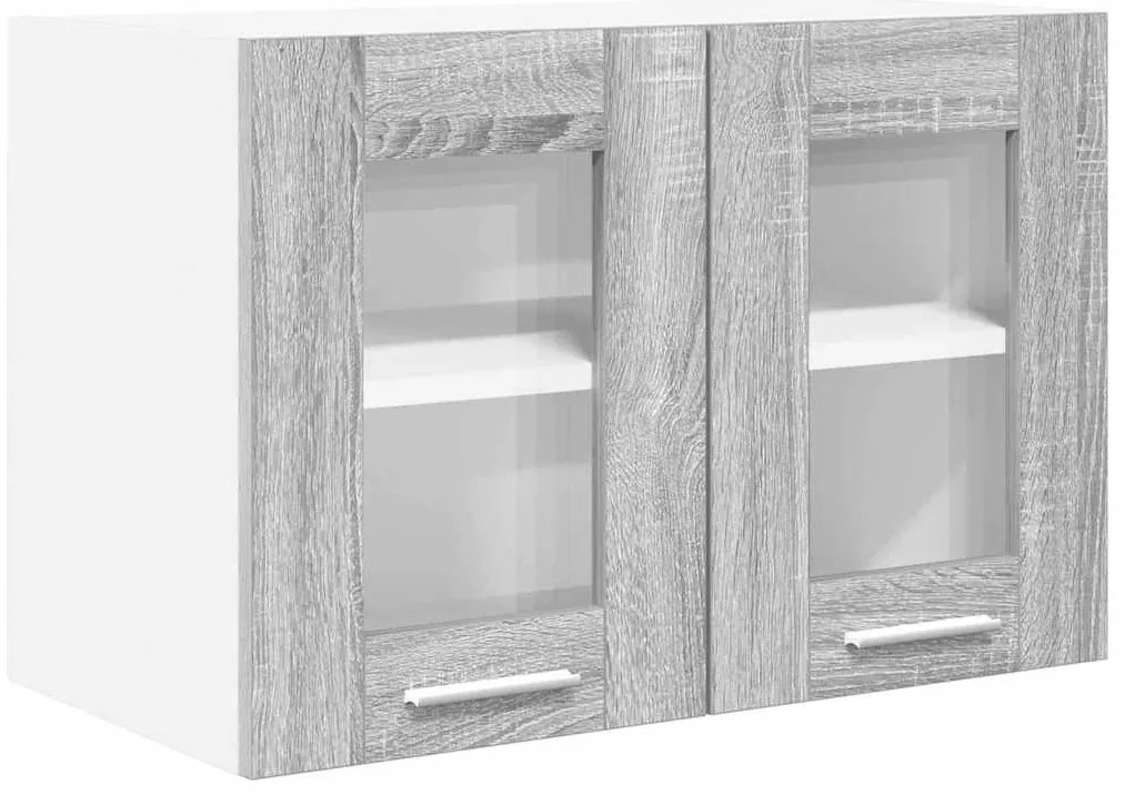 Függő szekrény Riga 2 pcs Szürke Sonoma 60 x 31 x 40 cm Faanyag