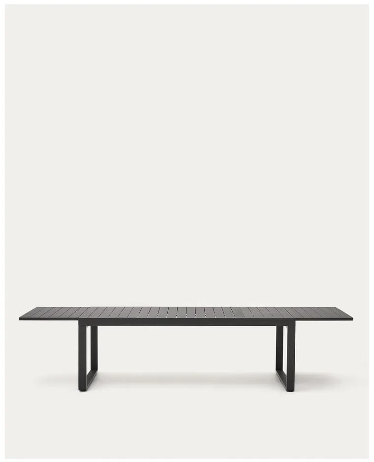 Fém kerti étkezőasztal 100.5x220 cm Galdana – Kave Home