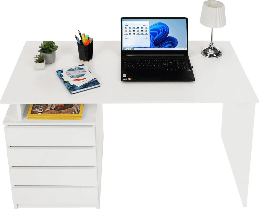 Pc asztal , fehér, HANY NEW