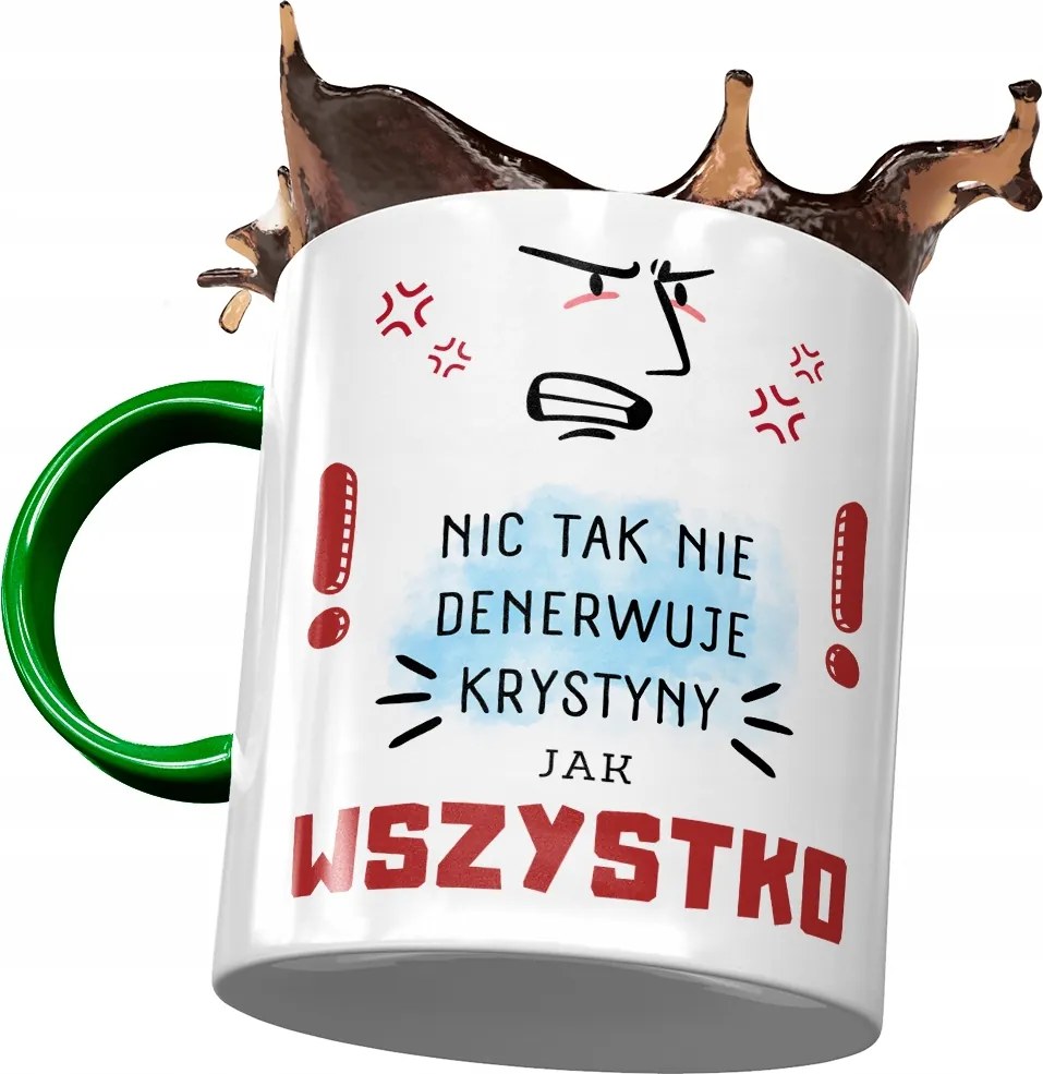 Zöld Bögre Krisztina Barátnőknek Ajándék Nyomtatott Fotóval