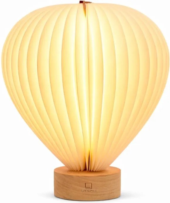 Fehér LED dimmelhető asztali lámpa papír búrával (magasság 20 cm) Aeris – Gingko