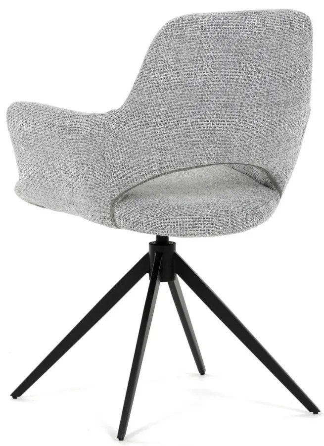 Elegáns Forgó Étkezőszék Szürke. 360°-ban forgatható.