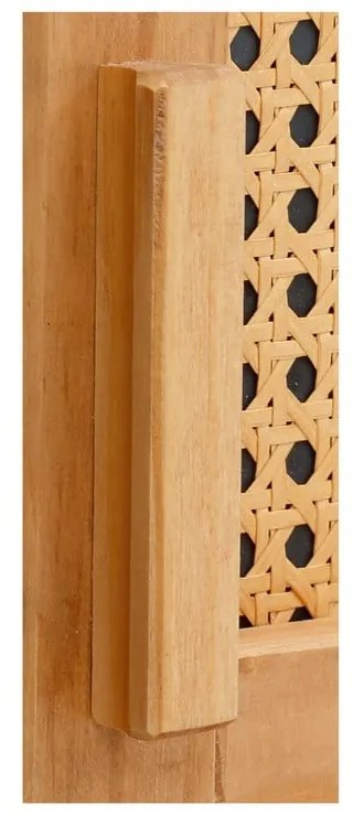 Jolene borovi fenyő komód rattan ajtókkal, szélesség 90 cm - Støraa