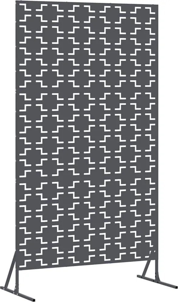 vidaXL Magánszféra Képernyő Antracit 100 x 50 x 180 cm Acél