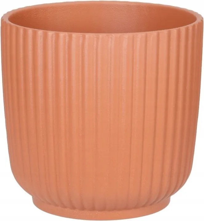 Fedő kerámia terrakotta 18,5x18cm modern kő mintás