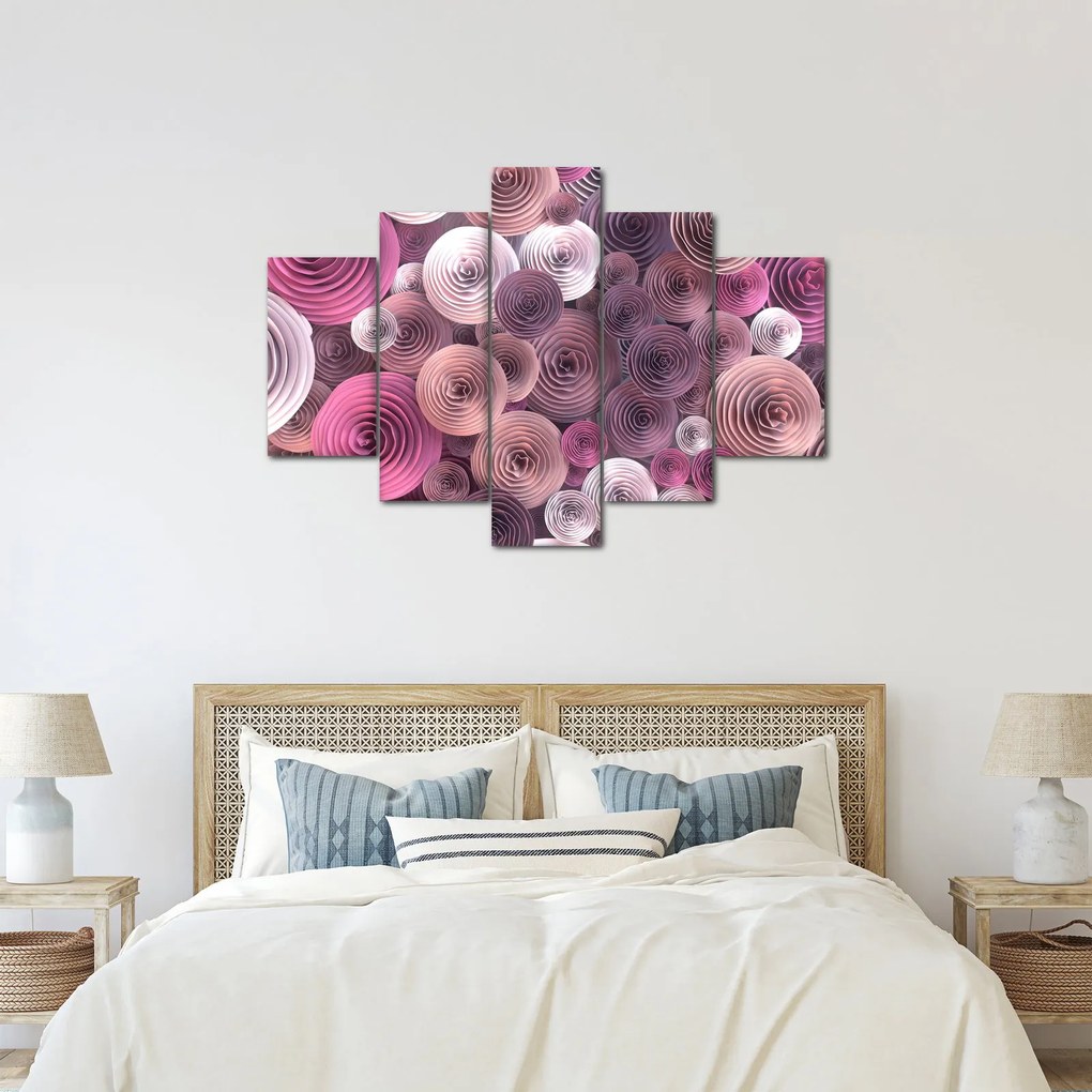 Absztrakt kép Rózsa virága (150x105 cm)