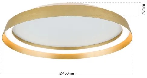 Orion DL 7-699/45-LED MANTA LED lámpa 38W/230V 2700-4000K, 45 cm átm.