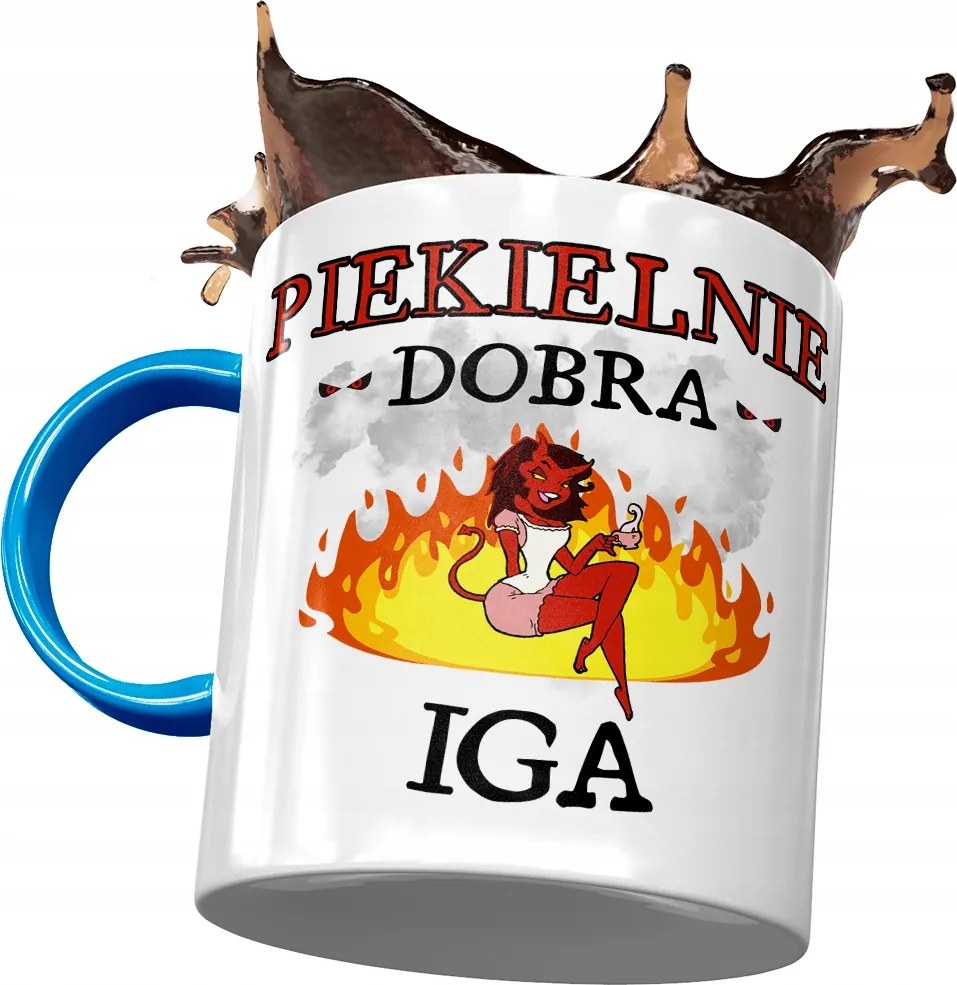 Kék Bögre Igi Feleség Barátnő Nyomtatott Fotóval