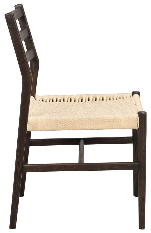 Natúr színű-sötétbarna étkezőszék szett 2 db-os Harlan – Rowico