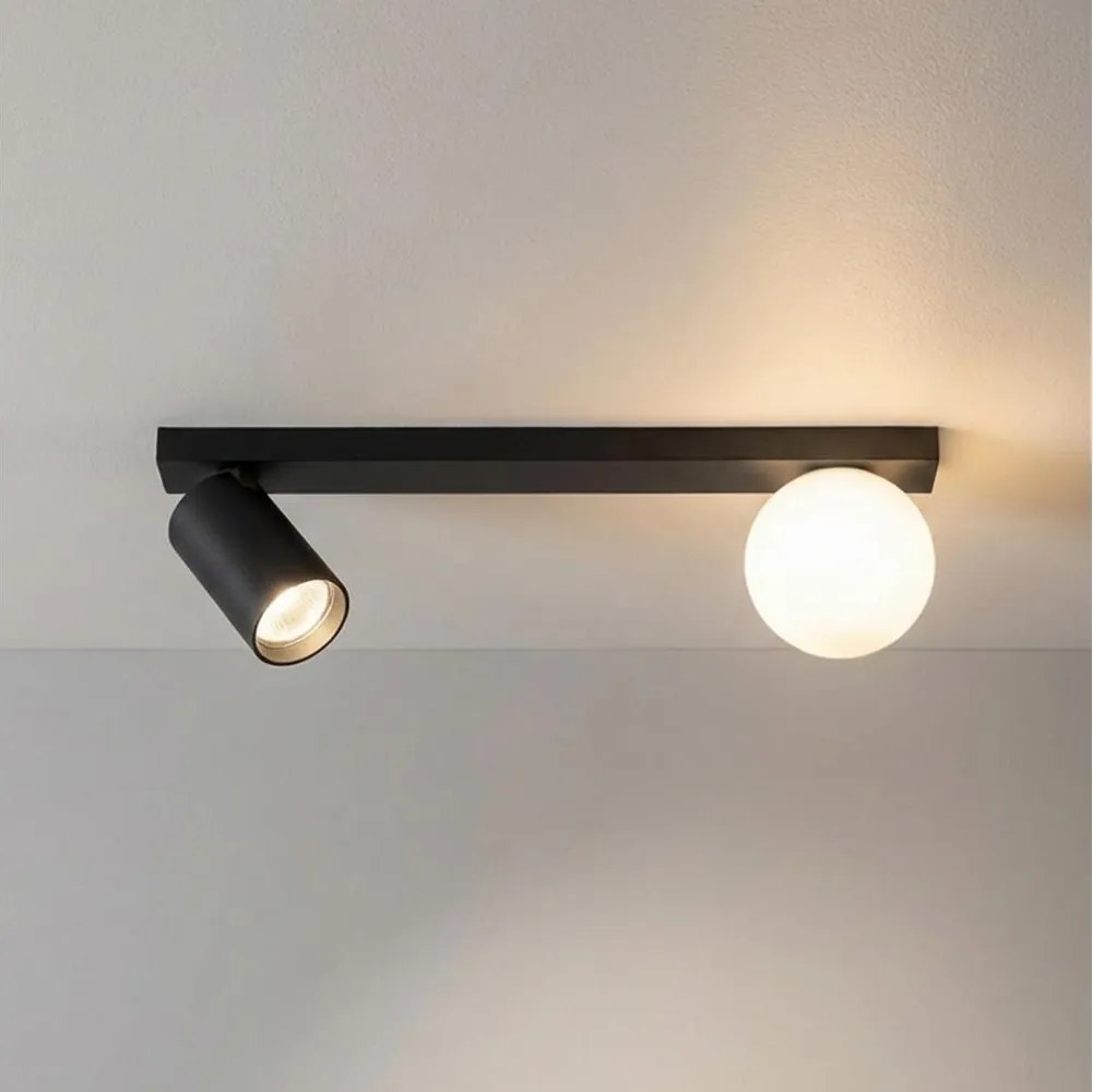BRILAGI - SELE BALL spotlámpa 1xGU10/30W/230V + 1xG9/10W fekete